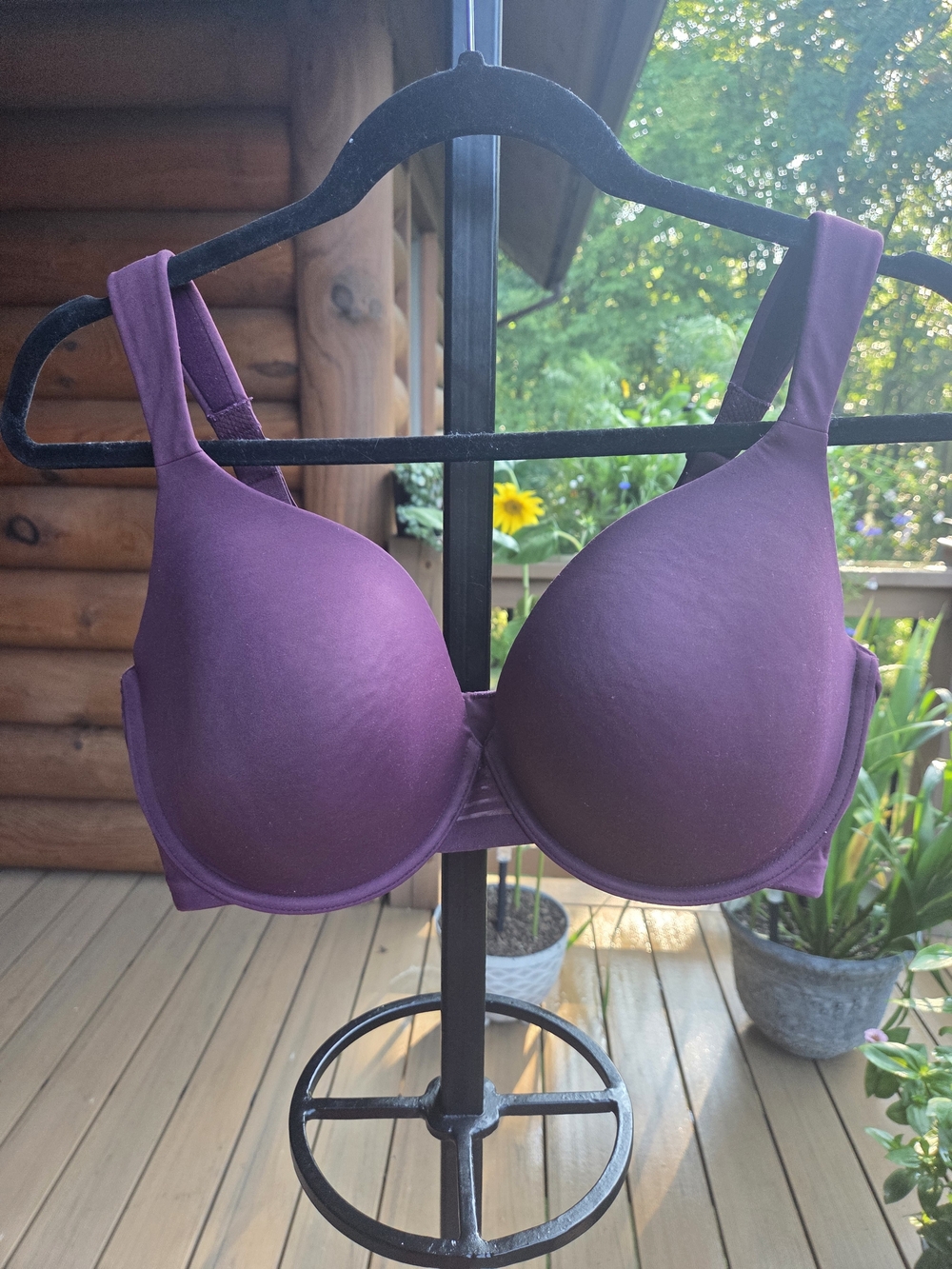 Ambrielle Purple Moulded T-Shirt Bra